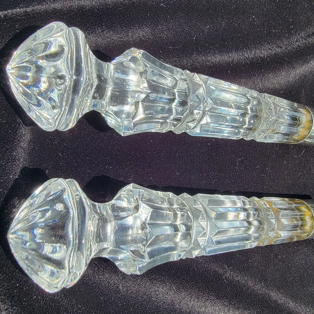 Vintage Toscany Collection 2720 Paris Crystal Handle Carving Set Japan Open Box